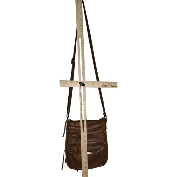 Stone Mountain Smokey‎ Mountain Zip Crossbody Hobo Bag USA Made Multi Pockets - Picture 3 of 10